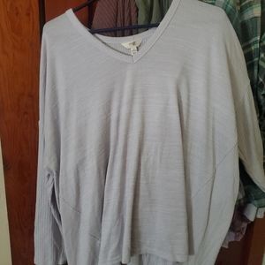Terra & Sky long sleeve grey top